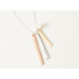 Vantel Chimes Necklace - Lavender/Pink 7.5 MM Pearl - NEW